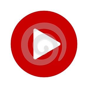 Video Player Button - vector